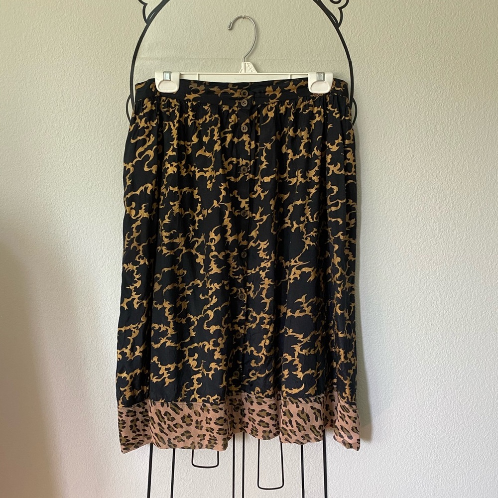 Topshop Leopard Print Skirt